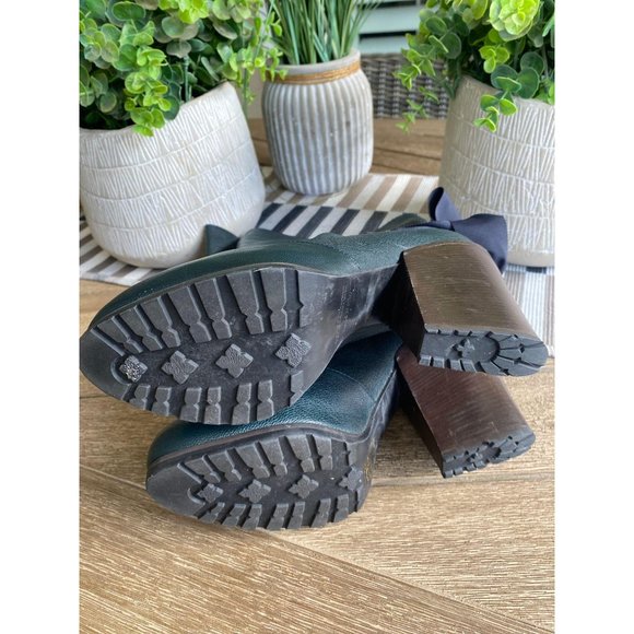 Vanessa Bruno Grosgrain Bow Heeled Boots 38 - Picture 6 of 9